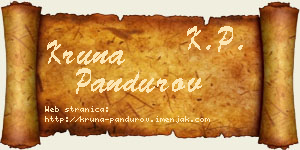 Kruna Pandurov vizit kartica